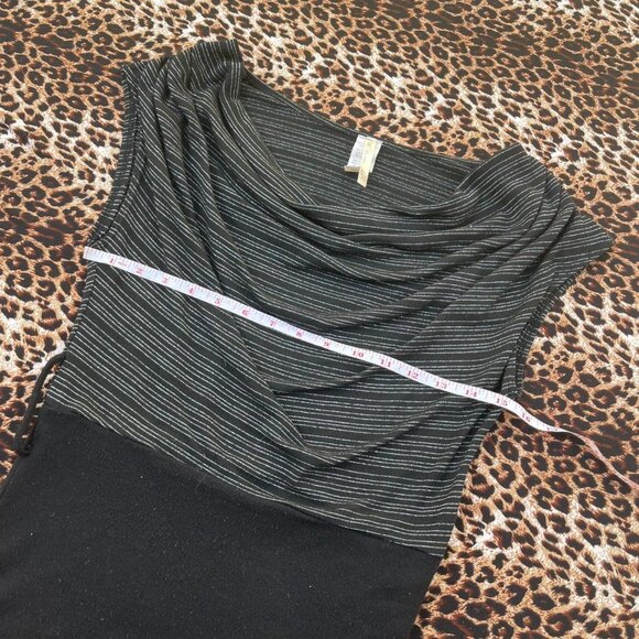 ♥︎ sleazy striped cowl neck top ♥︎ - Picture 4 of 7